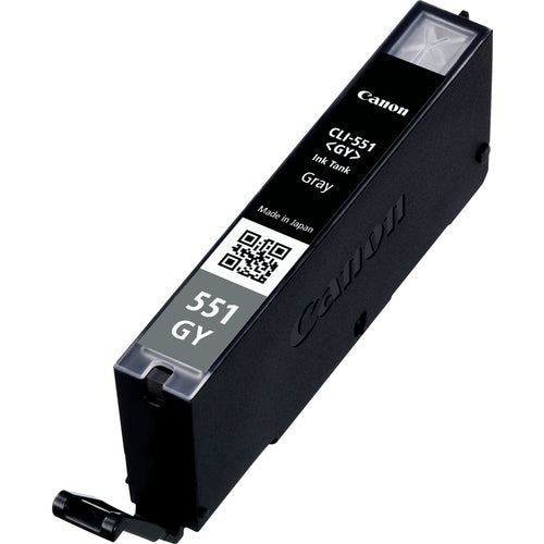 Canon Tintenpatrone CLI-551GY, Grau – für Tintenstrahldrucker und Multifunktionsgeräte