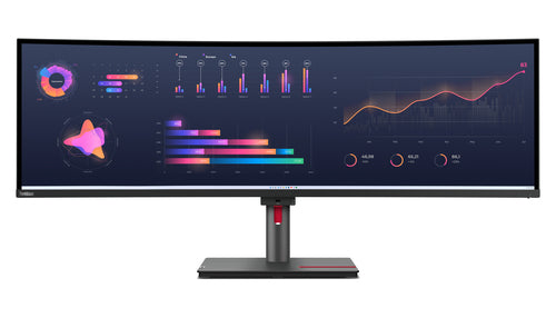 Lenovo Monitor, 49" 5120 × 1440 (DQHD), IPS, USB-C, 2× HDMI, DisplayPort 1.4, Thunderbolt