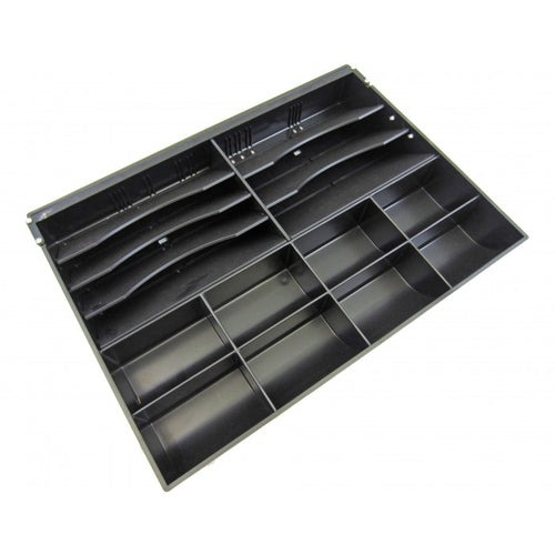 apg Solutions PK-15TA-M4-BX – Kassenladen-Einsatz, 7 Scheine/8 Münzen, Schwarz, für Euro/Sterling/China
