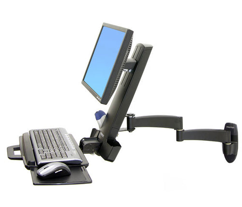 Ergotron 200 Serie Combo Arm – Monitorarm, schwarz strukturiert