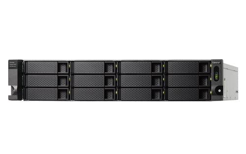 QNAP TL-R1200C-RP – 12-Bay Rack 2U Erweiterungseinheit – redundantes Netzteil, für 2,5"/3,5" HDD/SSD, SATA