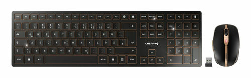 CHERRY DW 9100 Slim – Tastatur, kabellos (Bluetooth/2,4 GHz), IT-Layout (IT) – für Windows