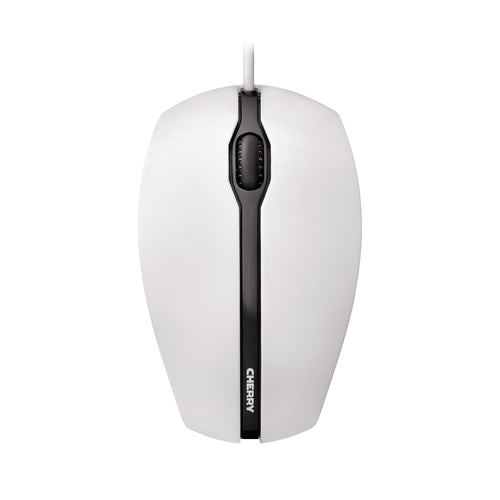 CHERRY GENTIX Grau Maus – kabelgebunden, USB-A, 1'000 dpi, 3 Tasten, beidhändig, schwarz/grau