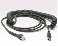 Zebra USB-Kabel – CBA-U43-S07ZAR – Geschirmt, Gerade, 12,0 V Power-Plus-Stecker – für LI3608, LI3678 – 2,8 m