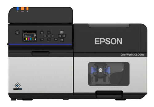 Epson ColorWorks C8000E – Farbetikettendrucker, Tintenstrahl, 25,4–112 mm, 600 × 1200 dpi, USB, WLAN, LAN