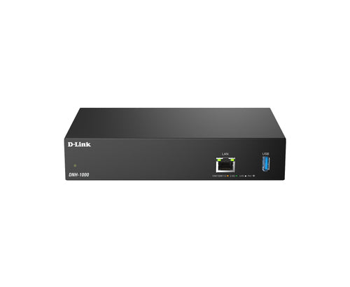 D-Link Nuclias Controller DNH-1000 – Nuclias Connect, bis zu 500 Geräte, 1× 2,5G RJ-45, 1× USB 3.0, schwarz