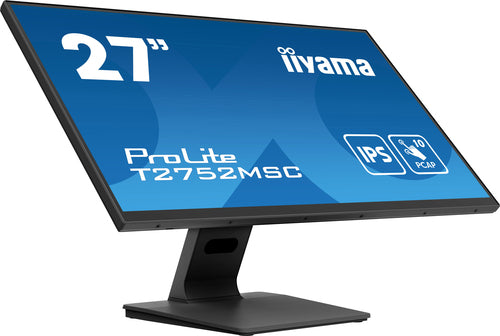 iiyama Monitor, 27", Touch, 360 cd/m², HDMI, DisplayPort, USB
