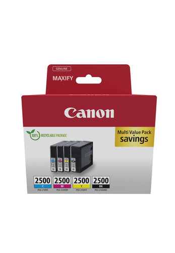 Canon Tintenpatronen-Multipack PGI-2500, CMYK – für PGI-2500