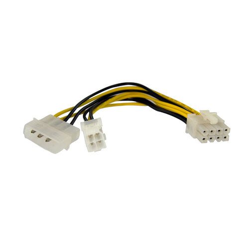 StarTech.com EPS-Adapter Stromkabel – 4-polig ATX12V zu 8-polig EPS, 0,152 m