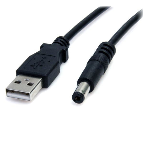 StarTech.com Spezial Stromkabel – USB-A zu Barrel (Typ M), 0,9 m, 5 V, schwarz
