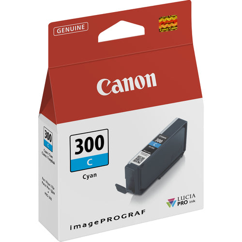 Canon Tintenpatrone PFI-300 C, cyan, 14,4 ml – für imagePROGRAF iPF