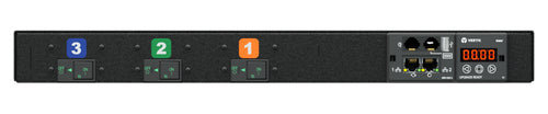 Vertiv UI30024 Überwachte PDU 11,0 kVA – 12 AC-Ausgänge, Eingang 230/400 V, 16 A – 1U horizontal – Schwarz