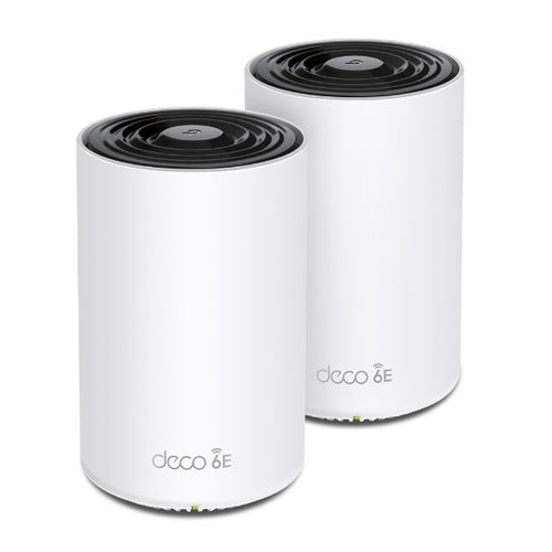 TP-Link Deco XE752 – WLAN-Router – Wi-Fi 6E Tri-Band (2,4/5/6 GHz), 5,4 Gbit/s