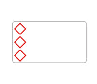Brother GHS/CLP-Etiketten – vorgestanzt, vorbedruckt, GHS/CLP-Piktogramme und Text, 75×11 mm