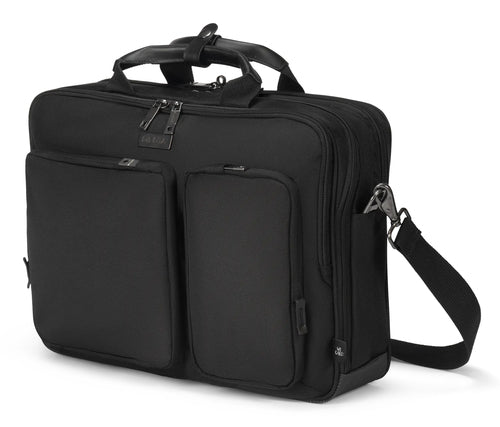 DICOTA Top Traveller SEVEN Notebook-Tasche bis 16" – aus 100% recyceltem PET – Schwarz