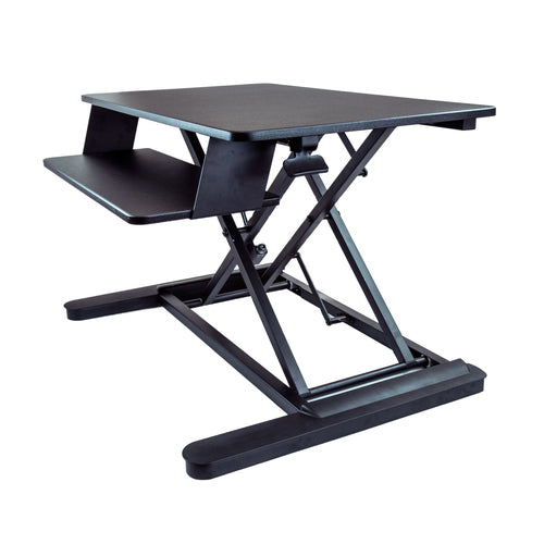 StarTech.com Schreibtischaufsatz, 90 × 66,6 cm, höhenverstellbar, für 2 Monitore bis 30", schwarz