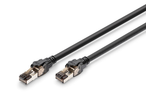Digitus CAT 8.1 Patchkabel – 2 m, schwarz, geschirmt, LSZH