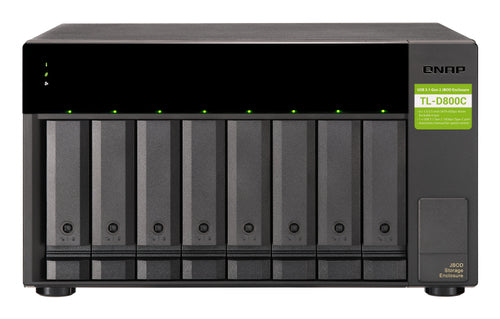 QNAP TL-D800C – 8-Bay HDD/SSD-Gehäuse – für 2,5"/3,5", SATA