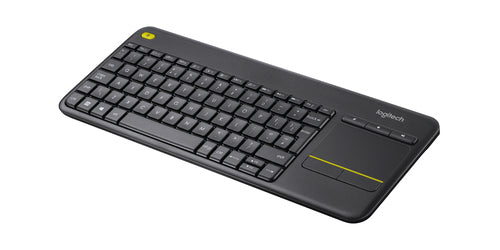 Logitech K400 Plus – Tastatur, kabellos, mit Touchpad, schwarz