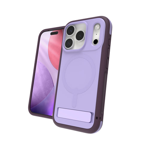 ZAGG Sedona Snap – Backcover – für Apple iPhone 17 Pro, mit Ständer, Graphen, Violett, bis 4 m Sturzsicher