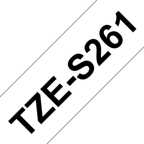 Brother Schriftband – 36 mm, weiss, schwarz – TZE-S261