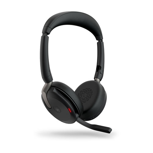 Jabra Evolve2 65 Flex – Duo Headset – USB‑A, Bluetooth, Kabelloses Laden – für Microsoft Teams