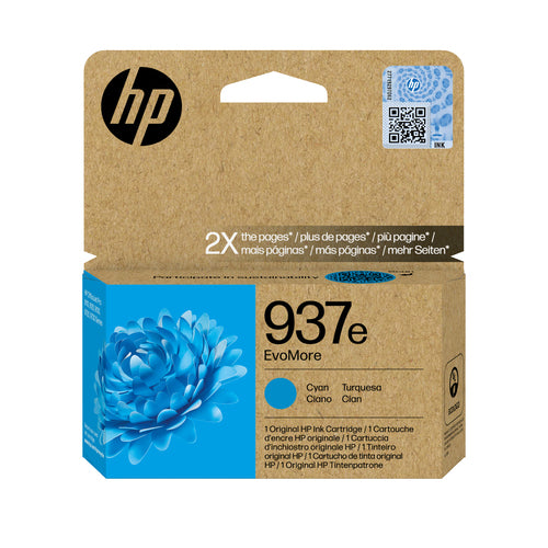 HP Tintenpatrone 937E EVOMORE, cyan – für EVOMORE