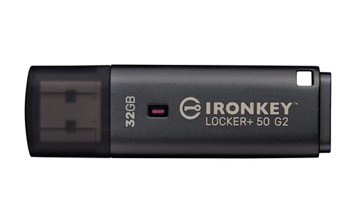 Kingston Technology Kingston IronKey Locker Plus 50 G2 – 32 GB, USB-A 3.2 Gen 1, FIPS 197 AES-256