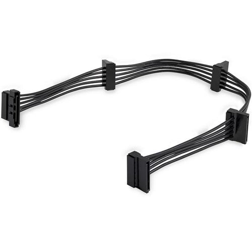 StarTech.com SATA-Power-Splitter Stromkabel – SATA 15-Pin zu 4× SATA, 0,4 m, schwarz