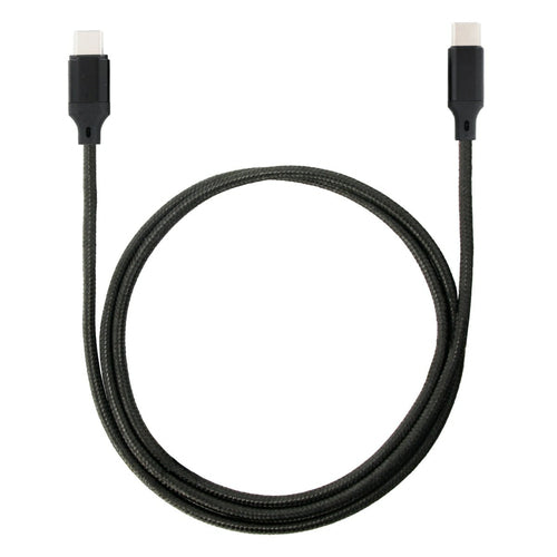 Mobilis USB-C auf USB-C Kabel – USB 2.0 (480 Mbit/s) – 2 m – PD 60 W – Geflochten, magnetisch – Schwarz/Grau