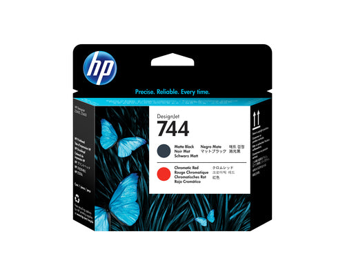HP Druckkopf Nr. 744 (F9J88A) – Mattschwarz/Rot – für HP DesignJet Z5600
