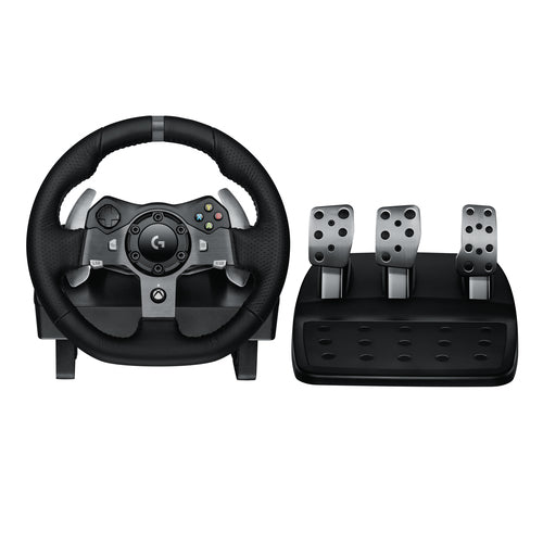 Logitech G G920 Driving Force – Lenkrad + Pedale – Kabelgebunden (USB‑A), Kraft-Rückmeldung, Schwarz