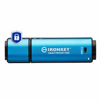 Kingston Technology Kingston IronKey Vault P50C USB-Stick – 64 GB, USB-C, AES-256, FIPS 197