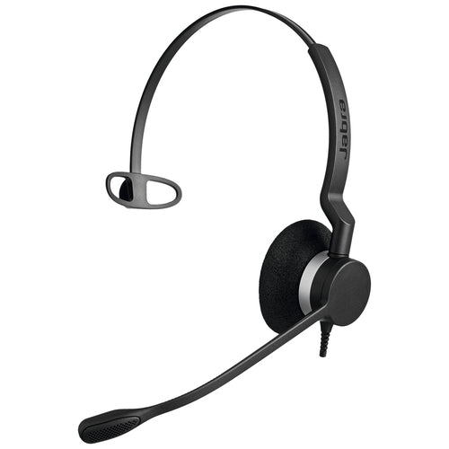 Jabra Biz 2300 – Mono Headset – On-Ear – Kabelgebunden, Klappbares Boom-Mikrofon – Schwarz