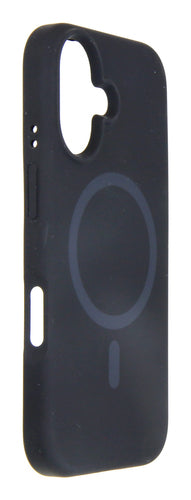 Rabbiter Backcover – für Apple iPhone 16, MagSafe, Mikrofaser+Silikon, Schwarz