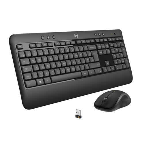 Logitech MK540 – Tastatur, kabellos (2,4 GHz), US-Layout (EN), Fullsize (mit Ziffernblock)