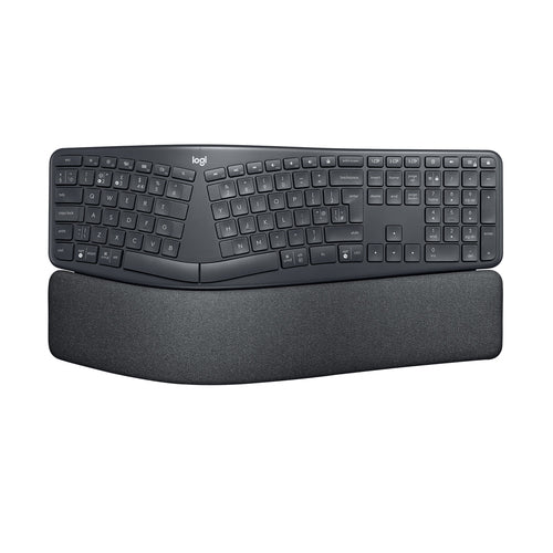 Logitech ERGO K860 – Tastatur, US-Layout (EN), ergonomisch, Grau