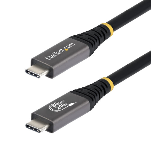 StarTech.com USB-C auf USB-C Kabel – USB4 80 Gbit/s – 1,5 m – PD 240 W – 8K/120 – USB-IF zertifiziert