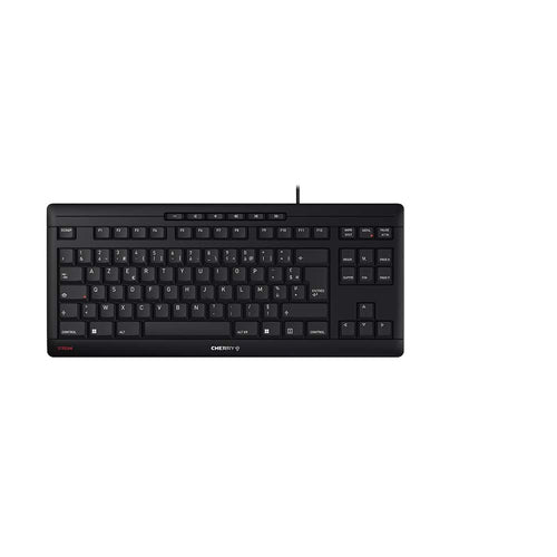 CHERRY Stream – Tastatur, kabelgebunden (USB), FR-Layout (FR), TKL (ohne Ziffernblock), Scherenmechanik (Cherry SX)