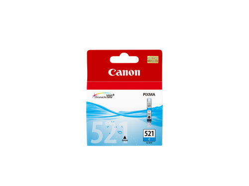 Canon Tintenpatrone CLI-521C, cyan – für Tintenstrahldrucker und Multifunktionsgeräte