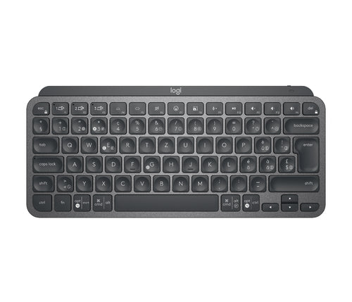 Logitech MX Keys Mini – Tastatur, kabellos (Bluetooth), CH-Layout (DE-CH), beleuchtet, Grau