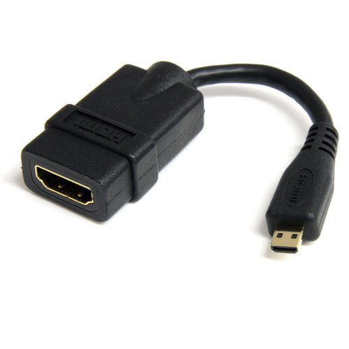 StarTech.com HDMI zu Micro-HDMI Adapter – 4K (3840 × 2160) @ 120 Hz, HDMI 1.4b, 0,127 m, ARC, HDCP – Schwarz