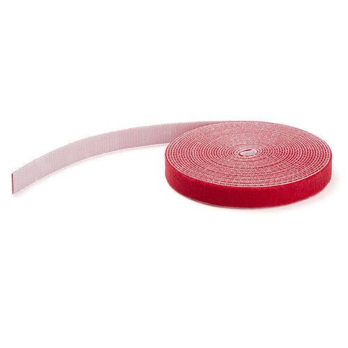 StarTech.com Klettband – 7,62 m, Rot, wiederverwendbar