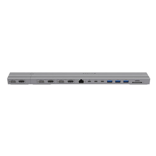Targus HyperDrive 4K Dockingstation – USB-C, 3× DP, 3× HDMI, 3× USB-A, 2× USB-C, 100 W PD, SD/microSD