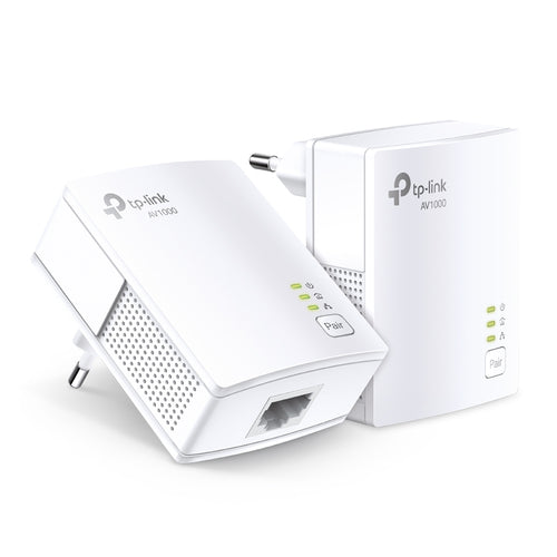 TP-Link TL-PA7017 KIT – Powerline-Adapter-Kit AV1000 – 1 Gbit/s, HomePlug AV2, 2er-Set