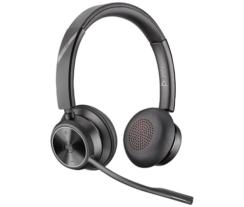 Poly Savi 7320-M Office Stereo – Duo Headset, On-Ear – DECT, Bluetooth 5.3 – Schwarz – bis 13 h