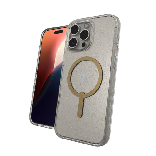 ZAGG Backcover Milan – für Apple iPhone 16 Pro Max – Gold Glitter