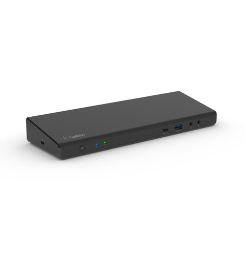 Belkin Dockingstation – USB-C, 2× DP, 3× HDMI, 5× USB-A, 2× USB-C, 85 W PD, GbE, 3,5 mm Audio