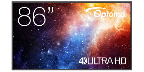 Optoma N3861K – Monitor, 86", 3840 × 2160 (UHD 4K), 450 cd/m², Android 11