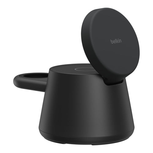Belkin UltraCharge 3-in-1 Ladeständer – Qi2 – 45 W – für Smartphone/Smartwatch/Kopfhörer – Schwarz